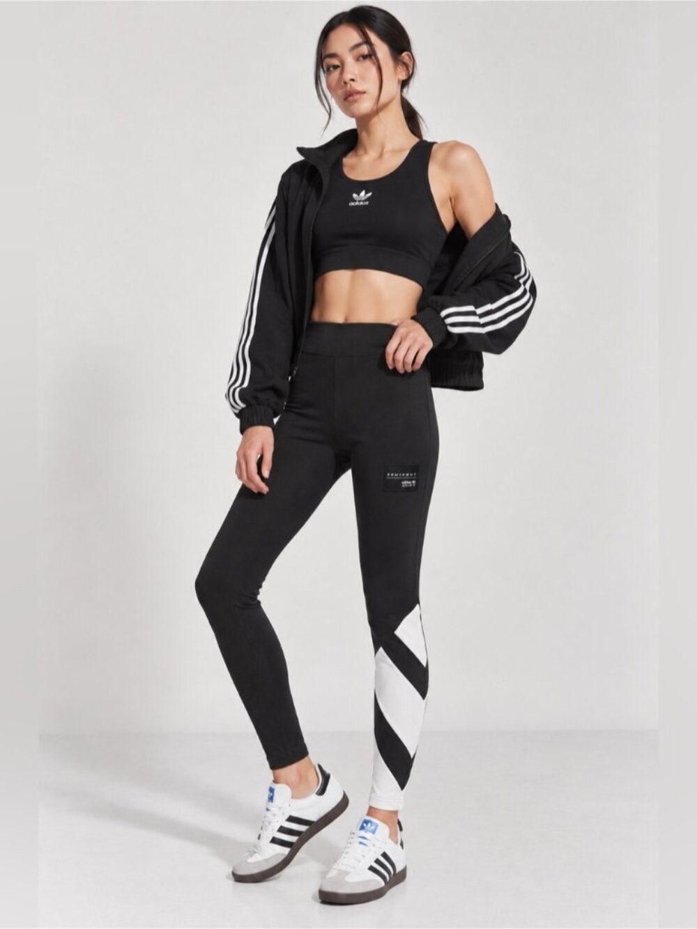 adidas Equipment ADV/91-17 Black & White Leggings – Approx. Small